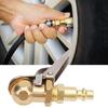 Brass   Chuck Closed   Tire Inflation Nozzle Chuck and Fitting 1Celsius4 Inch FNPT Thread