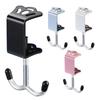 Home Desk Mount Double Iron Hooks Adjustable Thickness Bag Hook Sturdy Table Holder Durable Purse Hanger Heavy-duty Organizer