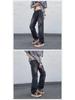 Men's Summer Korean Straight Casual Pants - Retro American Style Ripped Jeans