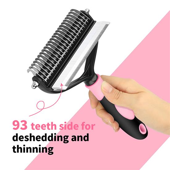 Pet Grooming Cleaning Tool 2 In 1 Pet Shedding Tool Combining Open Knot Hair Removal Hair Comb Hair Removal Comb For Cats Dogs