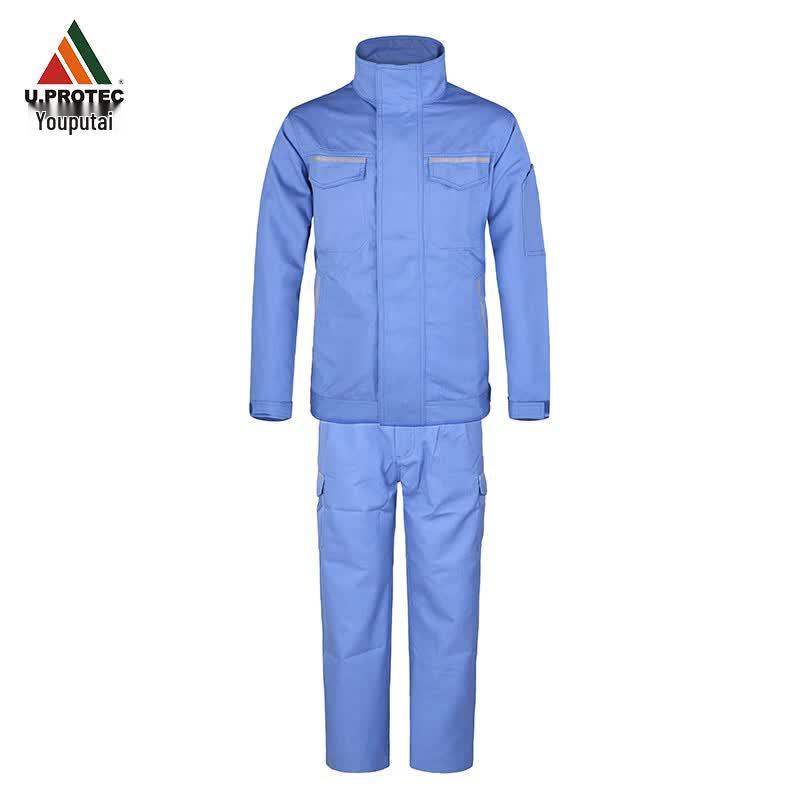 Youputai 9.32cal Arc Flash Protection Electrician Work Suit 2XL синий