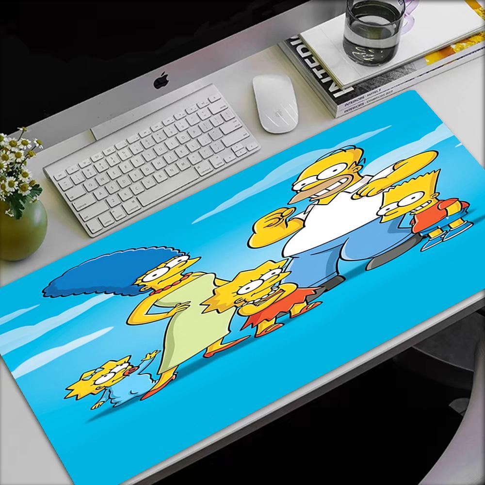 The Simpsons Theme Mouse Pad, Non Slip Rubber Base, Multifunctional Office & Home Decor, Perfect for Workspace Personalization.