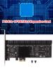 Expansion Card Port PCIE Expansion Card PCIE Adapter 16 Port 6Gbps PCI-Express X1 to SATA 3.0 Expansion Card
