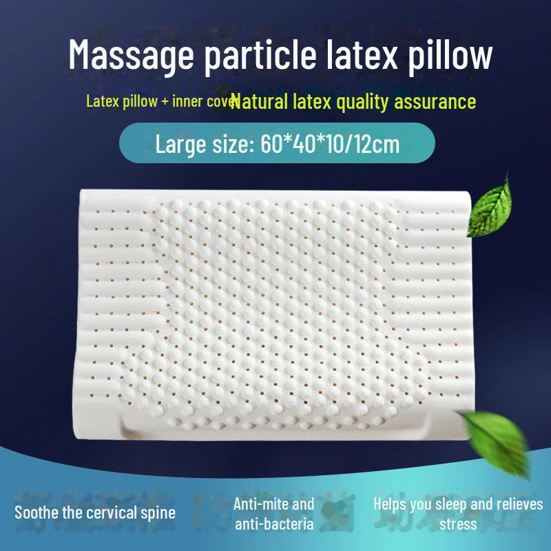 Natural Thai Latex Cervical Pillow - Ideal for Adults & Gifts