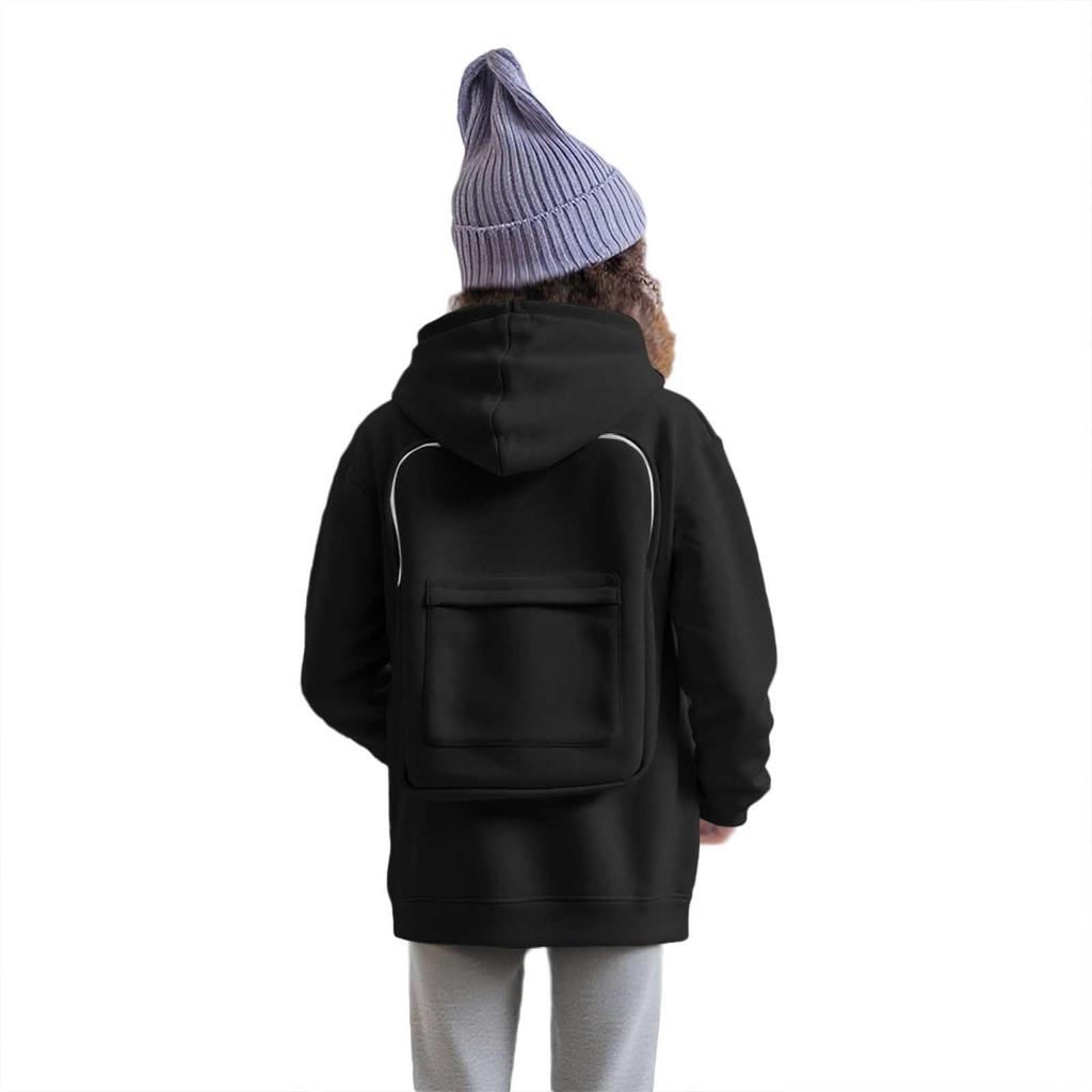 Boys Girls Children's Loose Solid Color Shirt Sweatshirt Tops