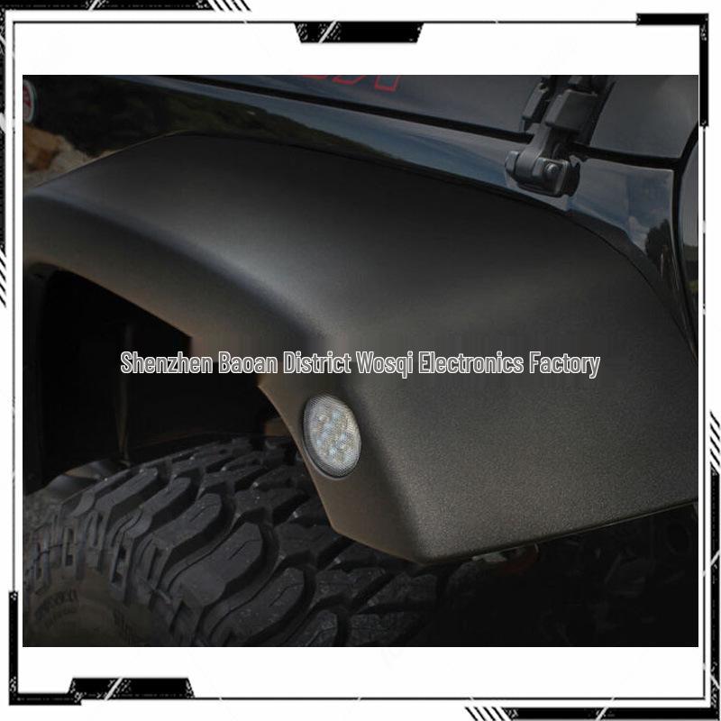LED Wheel Arch Turn Signal Lights for Jeep Wrangler - Amber Warning Lights Mod.