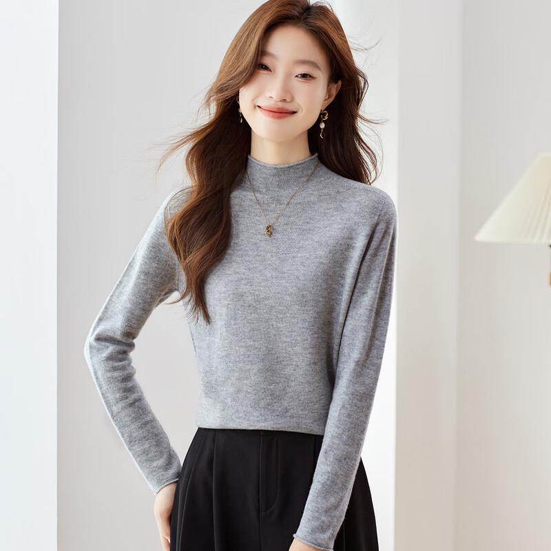 Srcr Women's 100% Pure Wool Turtleneck Sweater