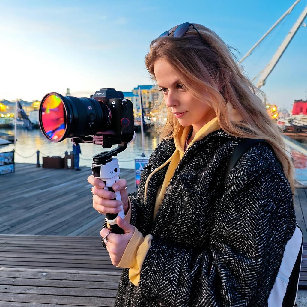 Japanese ZHIYUN 3S COMBO Stabilized Camera Gimbal with Smartphone Adapter and Carrying Touch Lightweight White [Official Warranty] CRANE-M 3-Axis