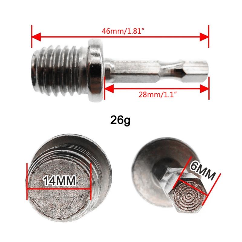 2Pcs/set Hexagonal Drill Adapter M10+M14 Wood Splitting Tool Electric Wrench Adapt Your Power Drill To High Torqued
