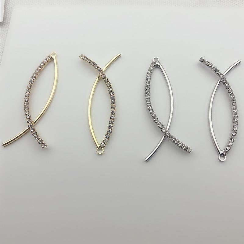 

Engood 60Pcs Rhinestones Fish Button Sewing Trim & Embellishments Craft Buckle for DIY Earring Necklace Pendants Accessoriess