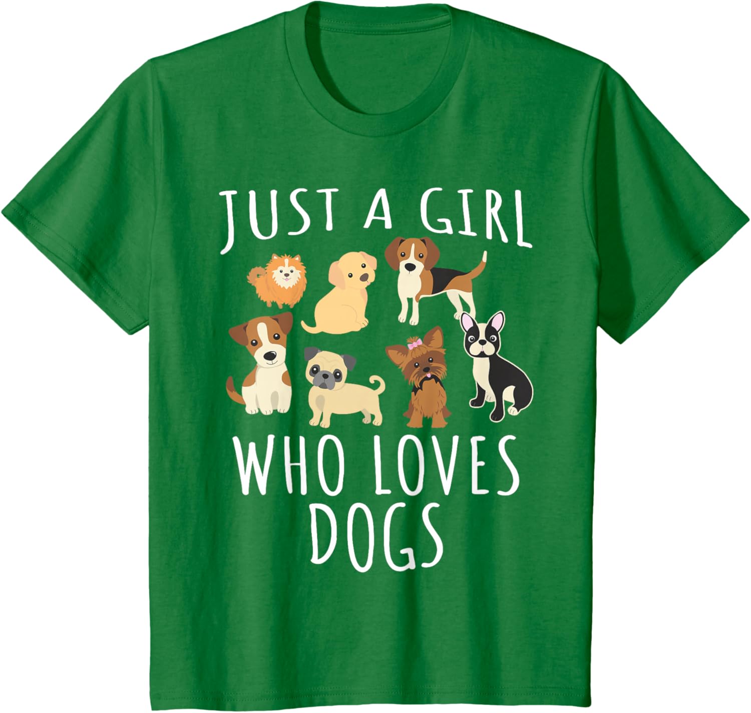 Just A Girl Who Loves Dogs Funny Puppy TShirt 100 Cotton ONeck Short Sleeve Summer Casual Mens Tshirt Streetwear S