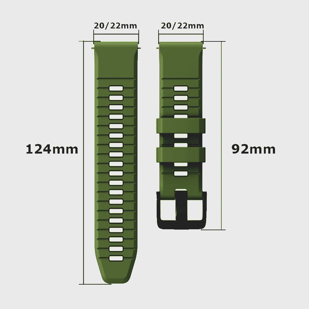 Cinturino in Silicone da 20mm 22mm Per Garmin Vivoactive 6 5/Active 5/Venu 3 2 Cinturino Per Forerunner 265 645 255 165 245 Music Braccialetto Correa