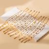 Light Luxury High-End Stainless Steel Diamond-Encrusted Bracelet, Moon Sun Love Geometry Does Not Fade Jewelry Women