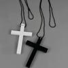 Elegant Women's Wooden Cross Necklace: Versatile Clavicle Choker & Sweater Chain