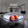 Yude Crystal Glass Snack and Fruit Platter