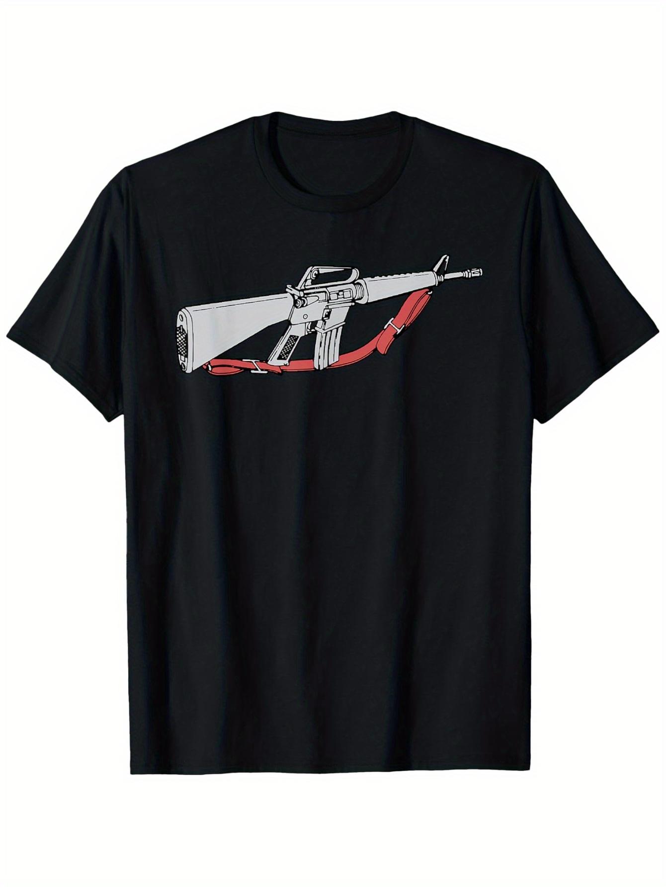 

Vintage M16 Rifle US Military TShirt 100 Cotton ONeck Short Sleeve Summer Casual Mens Tshirt Streetwear 4XL