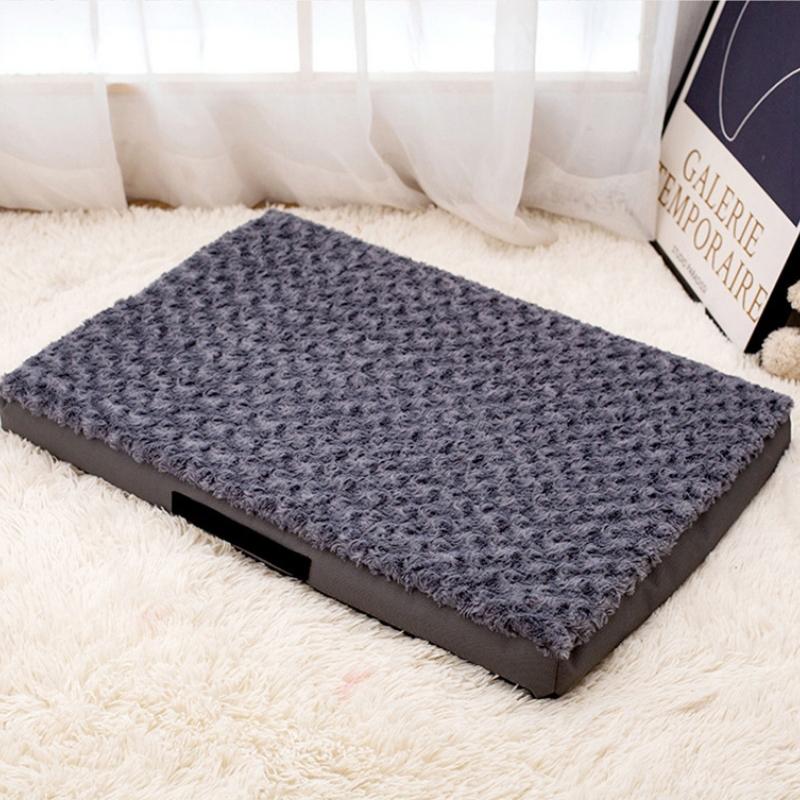 Thickened Removable Pet Mat Anti Slip Bottom Chew Resistant Dog Cat Pad Washable Cushion Four Seasons Use Durable Animal Bed Comfortable Floor Mat