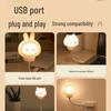Cartoon Cute Smart Voice-Controlled Night Light USB Bedside Lamp with Sleep Aid