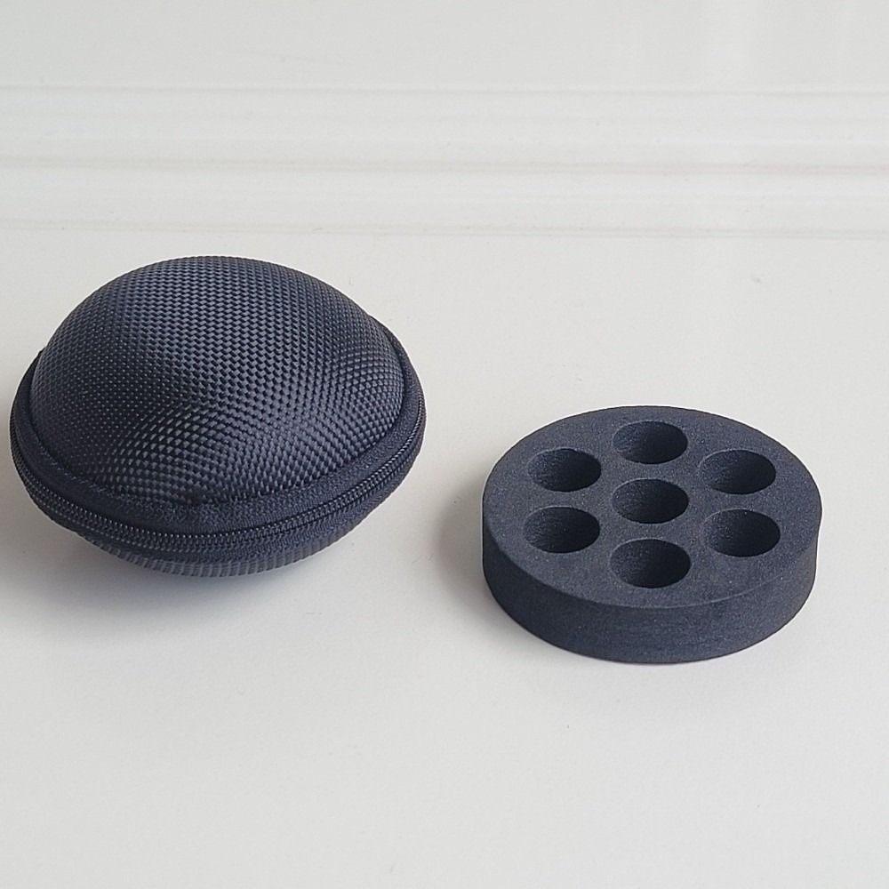 EVA Foam Insert Essential Oil Storage Bag Portable Multi Slot Interior Essential Oil Case Polyester Bottle Storage Bag