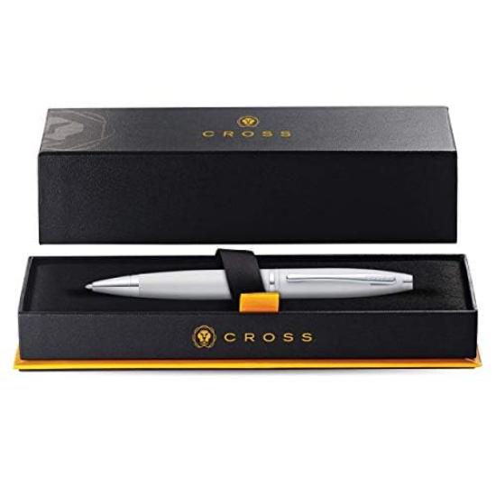 CROSS Calais Ballpoint Pen Medium Satin Chrome AT0112-16 Oil-Based