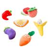 Cartoon Fruit & Vegetable Dog Plush Toy – Colorful Fruit Teething Supplies