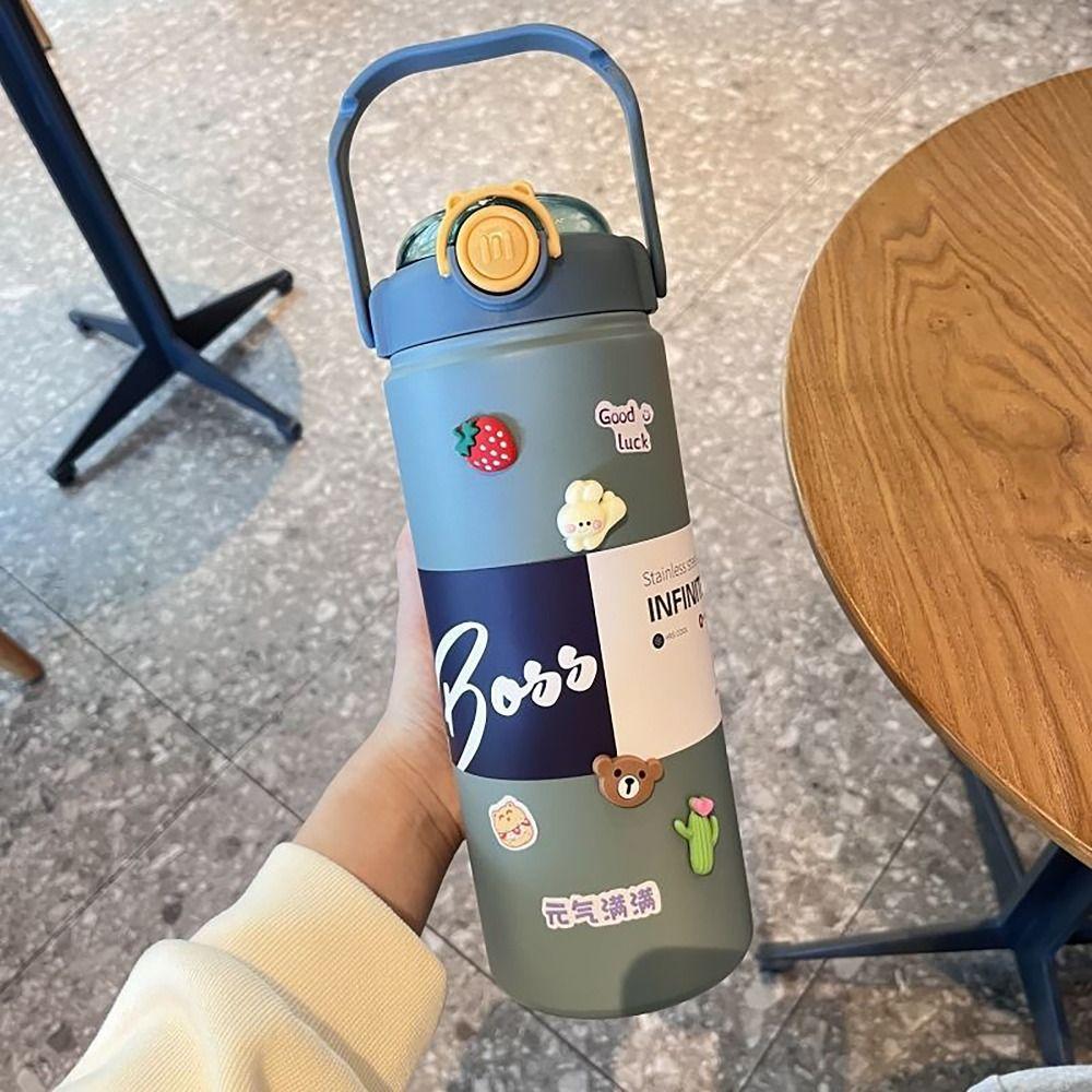Leak-proof Hot Cold Water Bottle Double Drinking Insulated Cup Vacuum Flask  for School Office