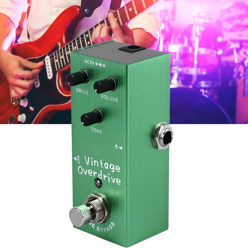 Guitar Effect Pedal Vintage Overdrive   True Bypass Portable Instrument Accessory