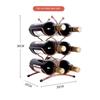 Creative Wine Rack Metal Ornaments Light Luxury Living Room Dining Table In Dining Room Wine Cupboard Home Decorations