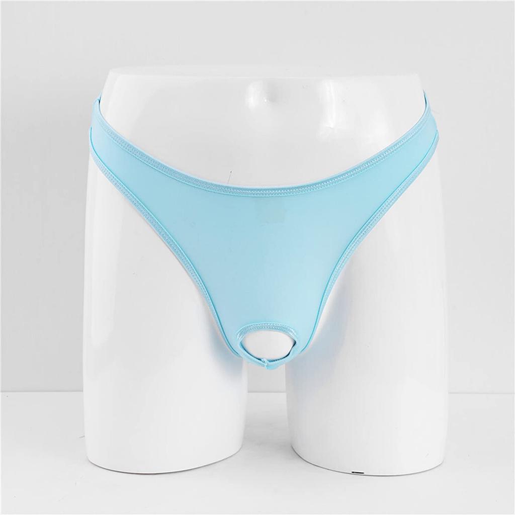 Pupule Holomua Sexy Bikini Super Boxer Briefs Men's Front-Open T-Back Panties, Underwear, Front-Opening, C-String, O-Back Briefs, Sexy, Low-Rise,