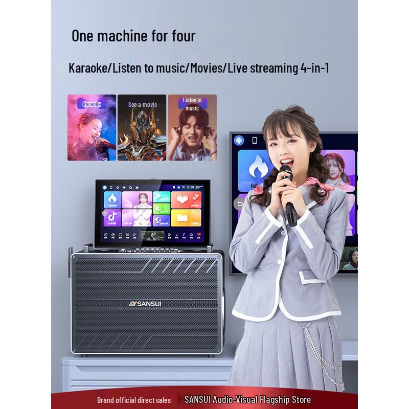 SANSUI K91 Portable Karaoke Speaker System