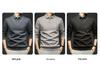 Men's Winter Knitwear Sweater: Thickened, Faux Two-Piece Design, Velvet-Lined, Long Sleeve with Shirt Collar.
