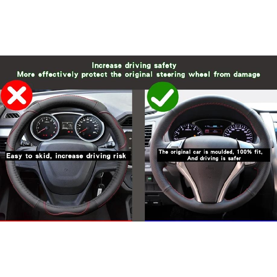 Custom Car Steering Wheel Braid Cover 100% Fit For Mazda 3 Axela 2019 2020 CX-30 2020 MX-30 2020 Auto Interior Accessories