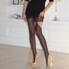 Talenza Schwarze Sexy Strumpfhosen Damen Mode Ausgeschnitten Asymmetrischer Schlitz Vintage Leggings Y2K Party Schlanke Damenstrümpfe Strumpfhosen