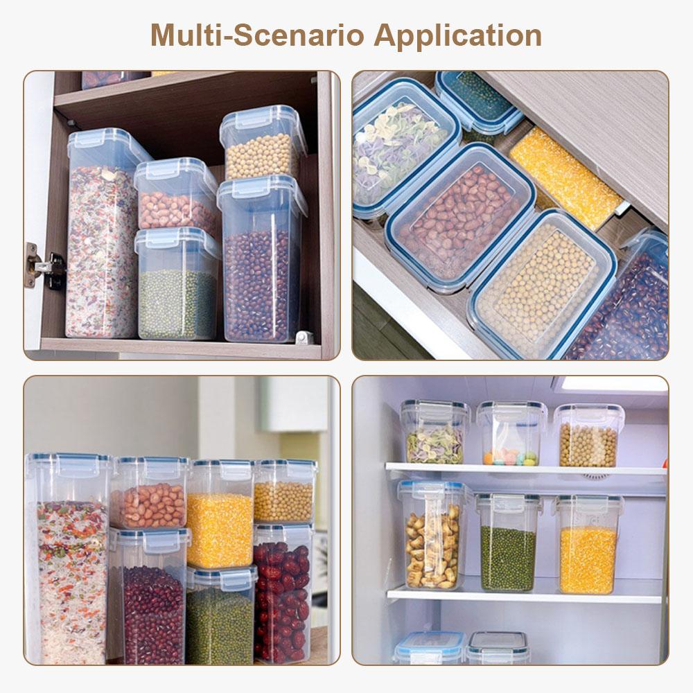 7PCS Food Storage Containers Kitchen Storage Container BPA Free PP Pantry Organization with Lid