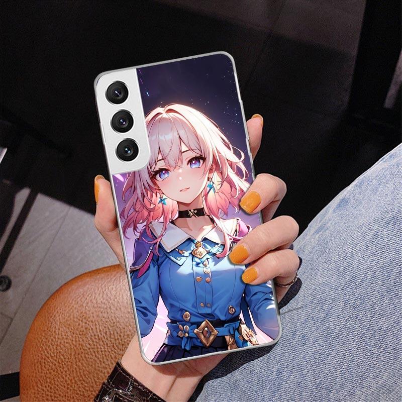 

Чехол для телефона Honkai Star Rail Марч 7-го для Samsung Galaxy S26 S25 Edge S23 S24 Ultra S22 Plus S21 S20 FE Уникальный чехол Мягкий Samsung S25 Edge