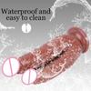 Double Dildos Female Masturbation Double Penetration Both Vagina and Anus Big Penis with Suction Cup Sex Toy Strap On Two Dildo