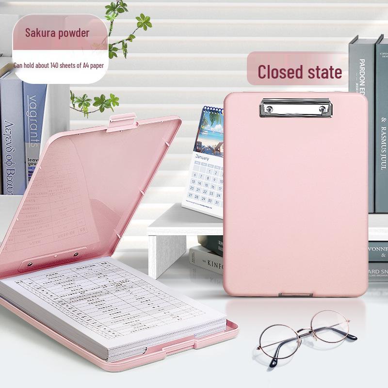 

Student A4 Folder with Writing Pad, Roll Paper Test Storage, Archive Document Bag, and Receipt Organizer