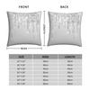 Silber Glitzer Quadratischer Kissenbezug Polyester Leinen Samt Kreativ Reißverschluss Dekorativ Sofa Kissenbezug Großhandel