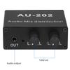 Stereo Mixer Audio Distributor For Headphone External Power Amp Volume