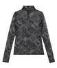 ULKIN [Disney] Mesh Long Sleeve Turtleneck_Black