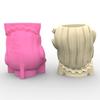 3D Little Girl Gypsum Silicone Molds for Making Succulent Plant Flower Pot