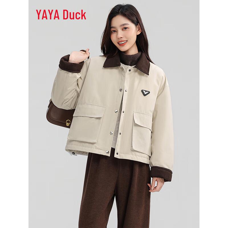 

Женский короткий пуховик YAYA с лацканами для работы M