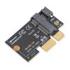 M.2 to PCIE X1 Adapter Card High Speed Data Transmission Pluggable M.2 to PCI Express X1 Mini Adapter Card for Desktop