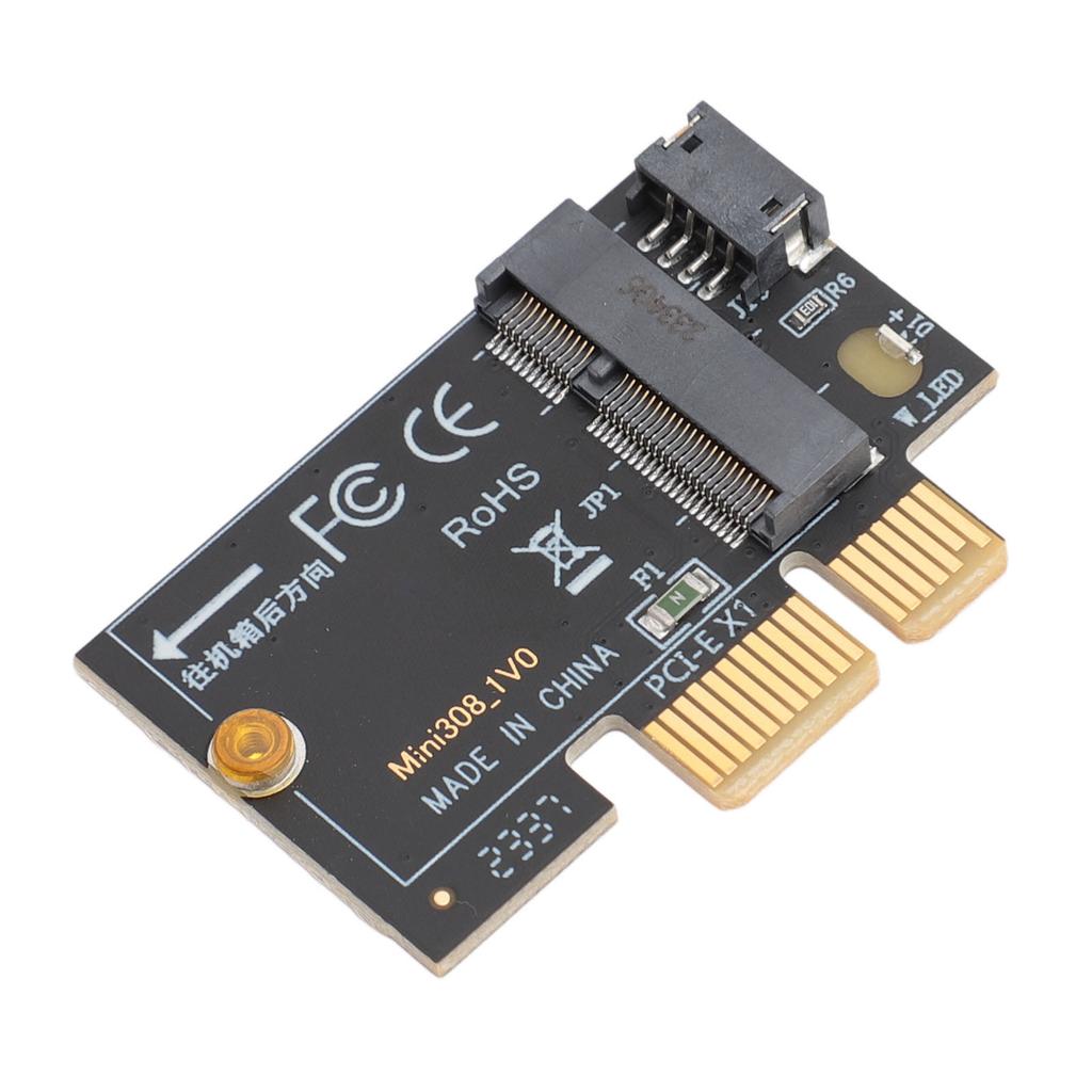 M.2 to PCIE X1 Adapter Card High Speed Data Transmission Pluggable M.2 to PCI Express X1 Mini Adapter Card for Desktop