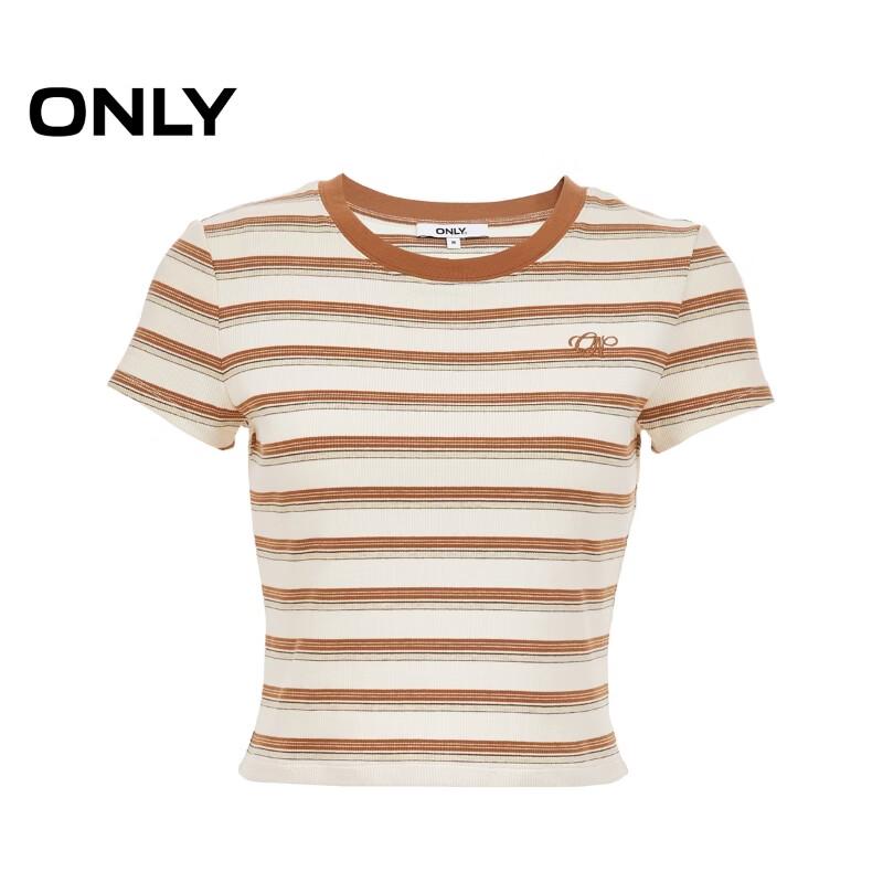 ONLY Women's Striped Short-Sleeve T-Shirt