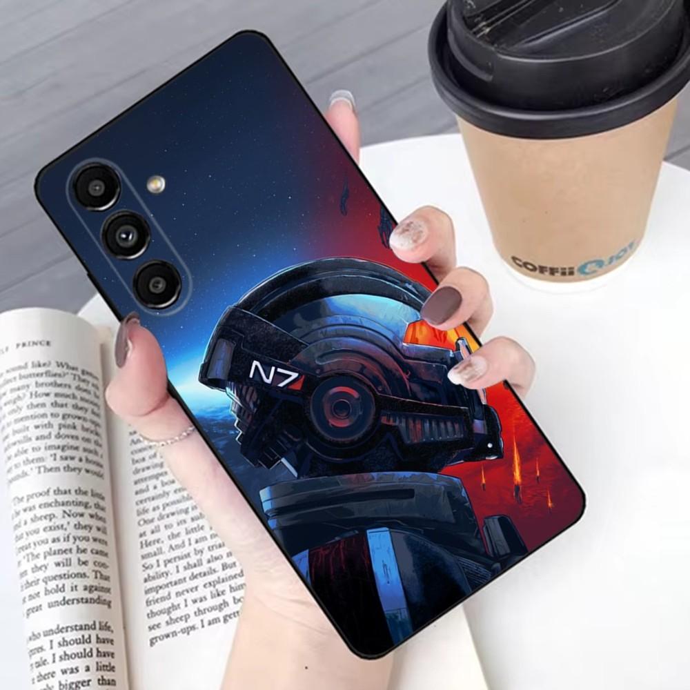 

N7 Game M-Mass E-Effect Phone Case For Samsung S 25,24,21,22,23,30,20,Ultra,Plus,Fe,Lite,Note,10,9,5G Black Soft Samsung S205G