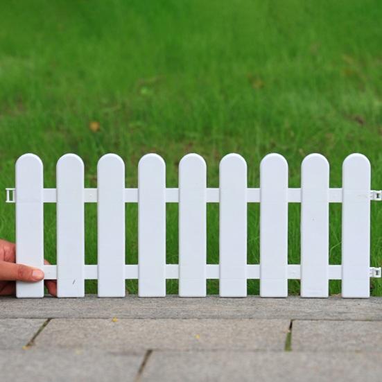 Plastic Garden Retaining Fence Garden Edging Border Panels with Stakes No Dig Landscape Edging Border for Yard Path Lawn