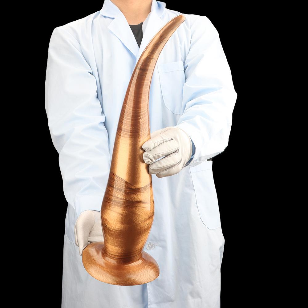 PVC Extra Long Anal Plug Dildo Sex Toy Masturbator for Men and Women Strap On Penis Realistic Dick