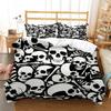 Mysterious Colored Skeleton Digital Print Polyester Bedding Sets Child Kids Covers Boys Bed Linen Set For Teens Quilt cover Set