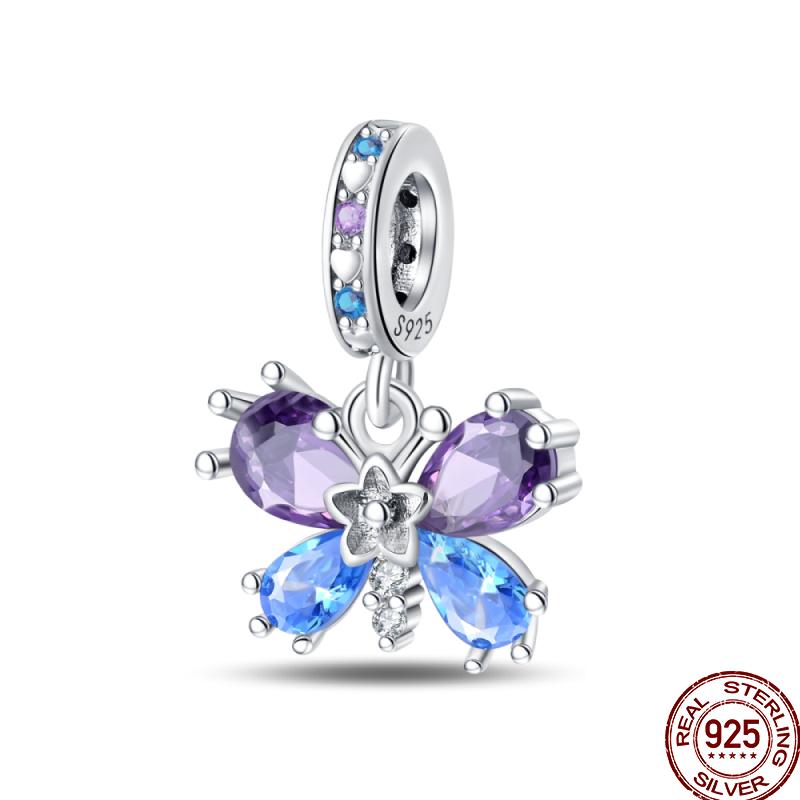 Copper Spring Insect Butterfly Series Gift Beads Suitable For 3Mm Original Bracelet Diy Birthday